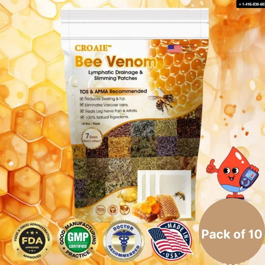 Bee Venom Lymphatic Drainage & Slimming Patches (Pack of 2) – Natural Detox & Swelling Relief