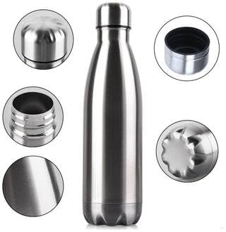 Stainless Steel Vacuum Insulated Flask - Leakproof Hot & Cold Water Bottle (500ml, 750ml, 1000ml)