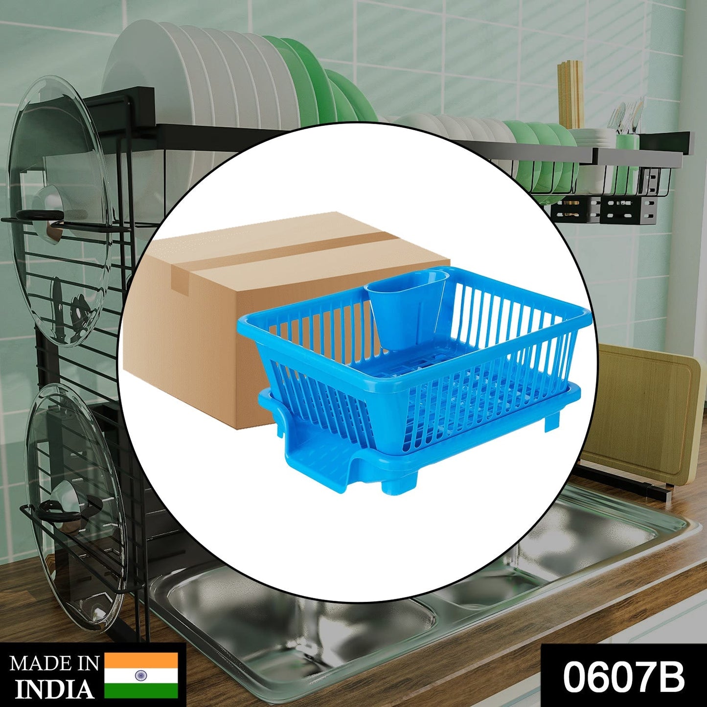 Plastic Sink Dish Drainer Drying Rack