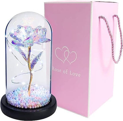 Artificial Colorful Flower Rose Gift Led Light