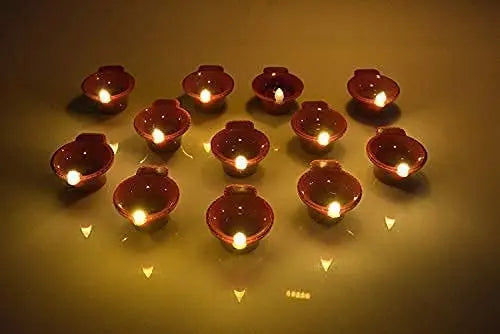 LED Light Water Sensor Diyas (Pack of 6/12/18/24)