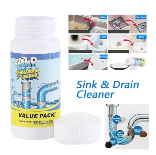 Sink and Drain Cleaner Wild Tornado- (220 g, Pack of 2)