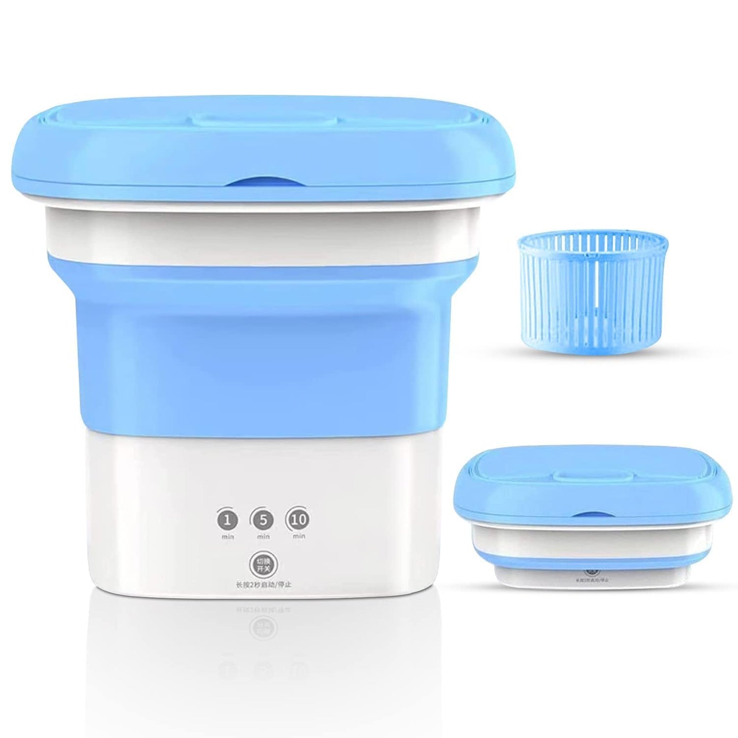 Washing-Machine-Mini-Washer-9L-High-with-Modes-Deep-Cleaning-for-Underwear-Baby-Clothes-or-Small-Items-Foldable-Washing-Machine-UV-Light