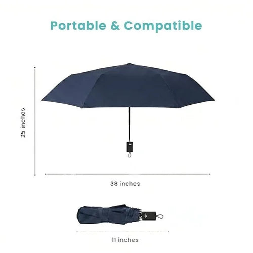 UV Protection Auto Open & Close Compact Travel Umbrella | Windproof & Waterproof
