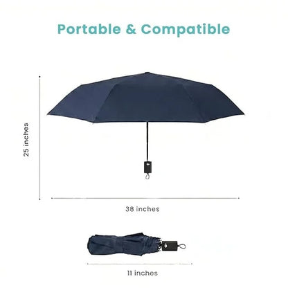 UV Protection Auto Open & Close Compact Travel Umbrella | Windproof & Waterproof
