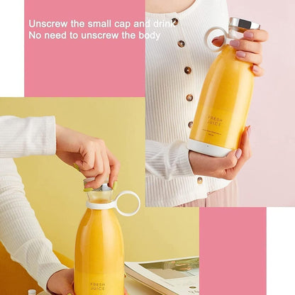 Portable USB Juicer Blender 300ml | Rechargeable Mini Smoothie Maker for Travel