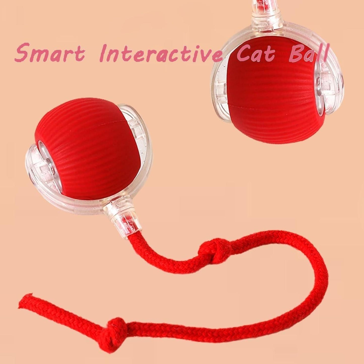 Smart Interactive Cat Ball Toy with LED Modes for Indoor Cats
