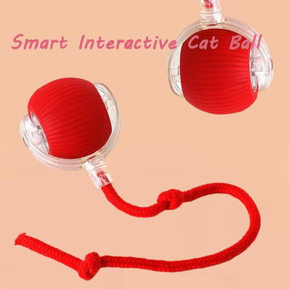 Smart Interactive Cat Ball Toy with LED Modes for Indoor Cats
