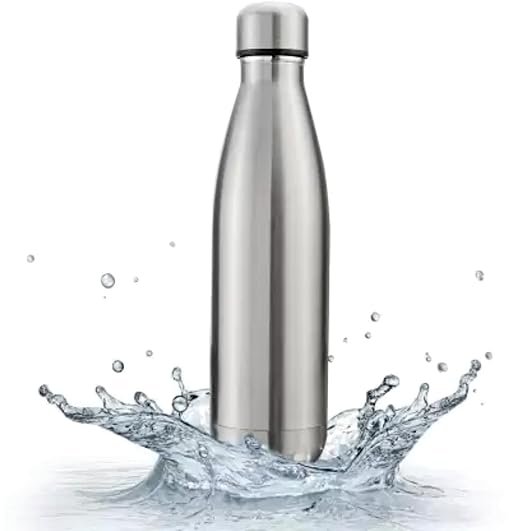 Stainless Steel Vacuum Insulated Flask - Leakproof Hot & Cold Water Bottle (500ml, 750ml, 1000ml)
