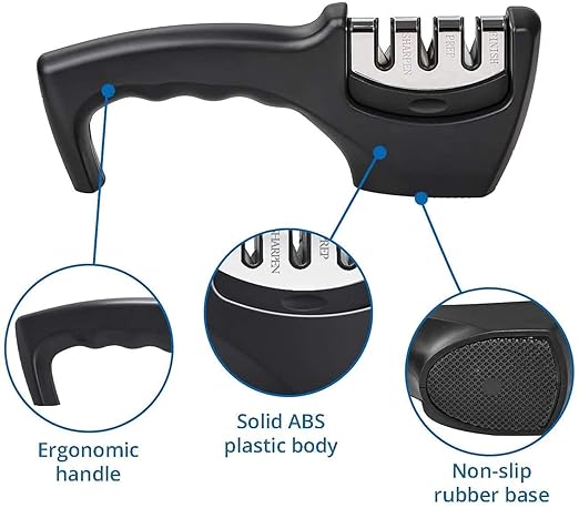 Manual 3 Stage Kitchen Knife Sharpener