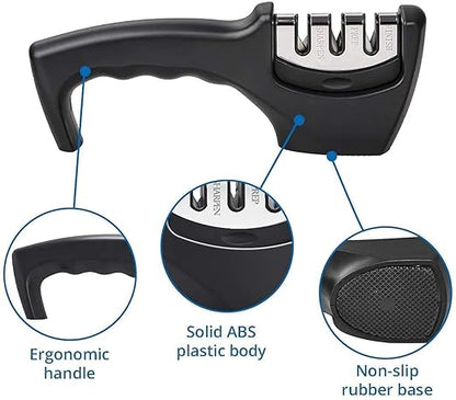 Manual 3 Stage Kitchen Knife Sharpener