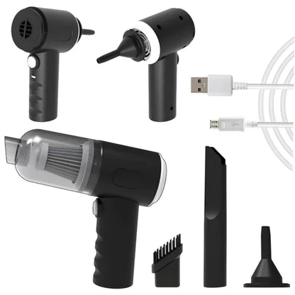 2 in 1 Portable Mini Car Vacuum Cleaner with Blower