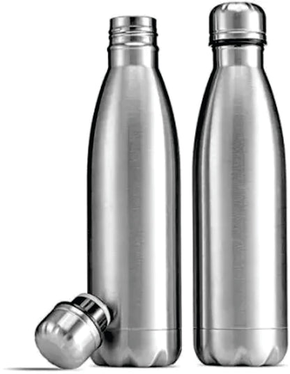 Stainless Steel Vacuum Insulated Flask - Leakproof Hot & Cold Water Bottle (500ml, 750ml, 1000ml)