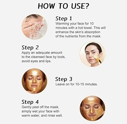 Gold Foil Peel Off Mask - Anti-Wrinkle, Anti-Aging Gold Face Mask (Buy 1 Get 1 Free)