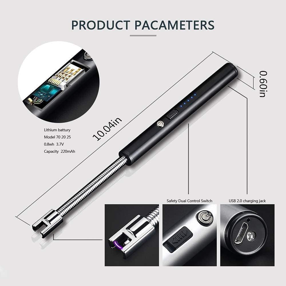 USB Plasma Rechargeable Electric Lighter for Kitchen/Pooja Room/Party/BBQ