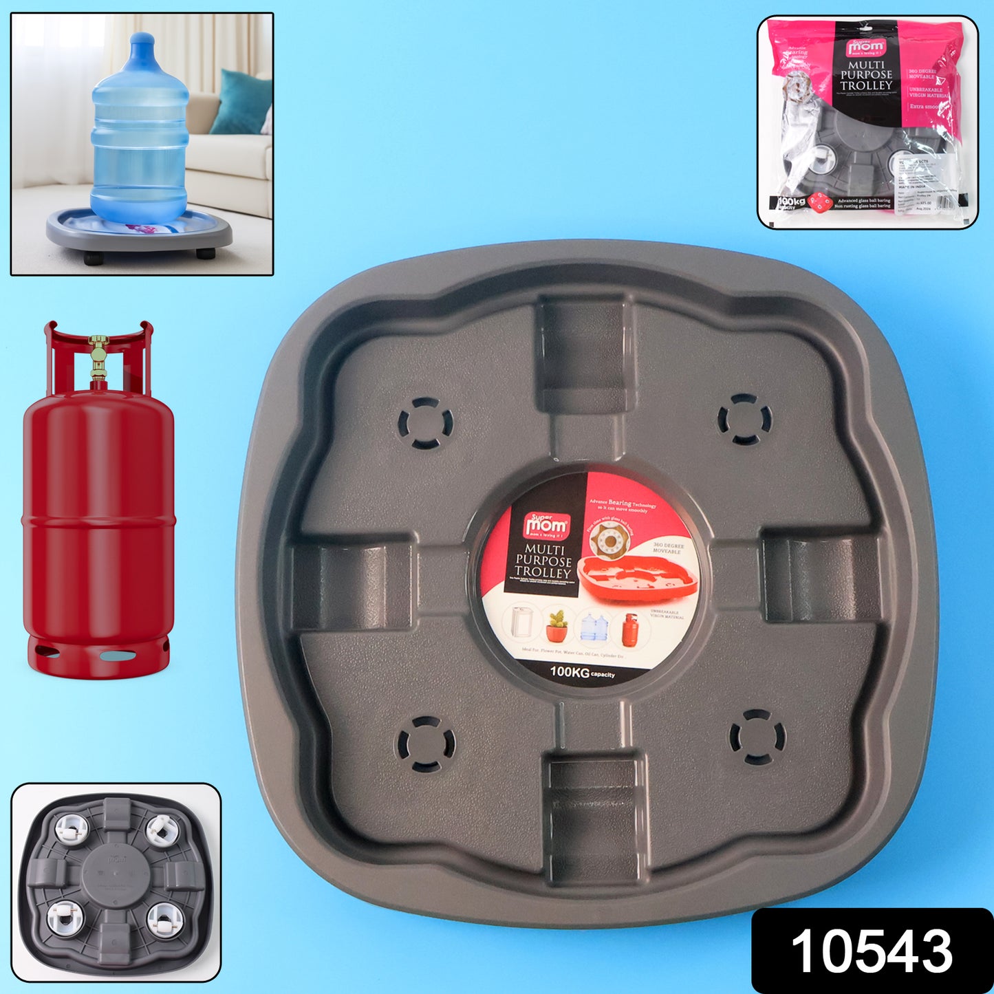 Multi Purpose Heavy Duty Gas Cylinder/Flower Pot Trolley