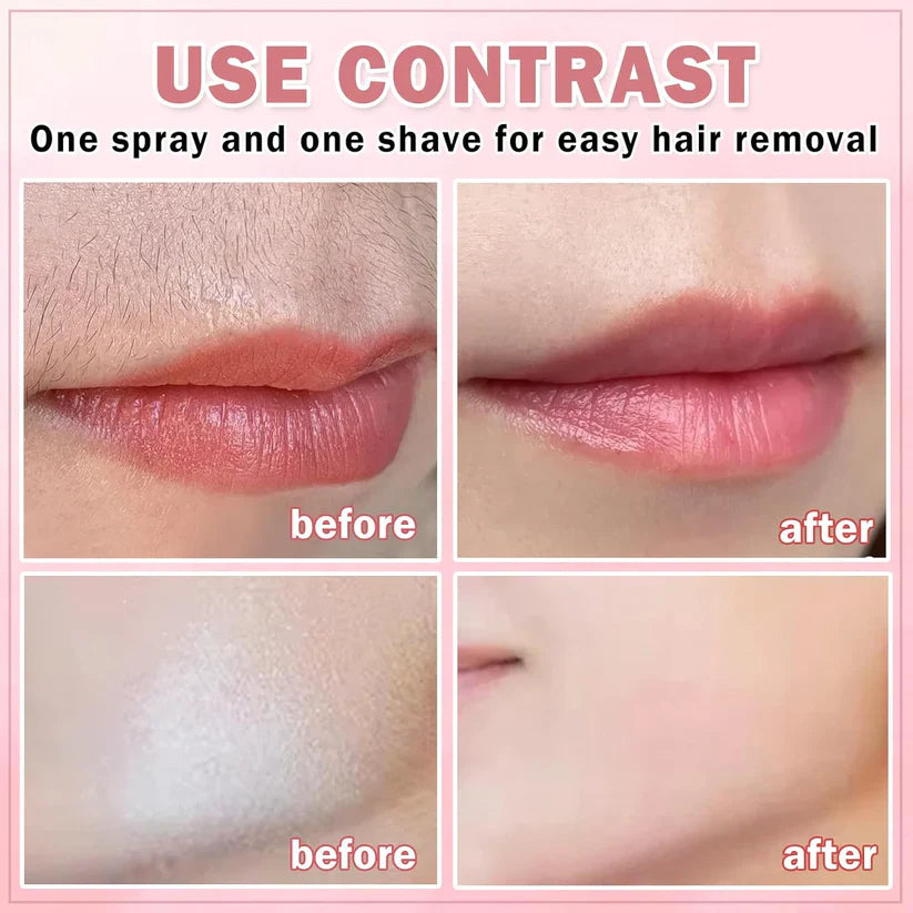 Hair Identifier Spray Face Shaving With 4 Pcs Razor