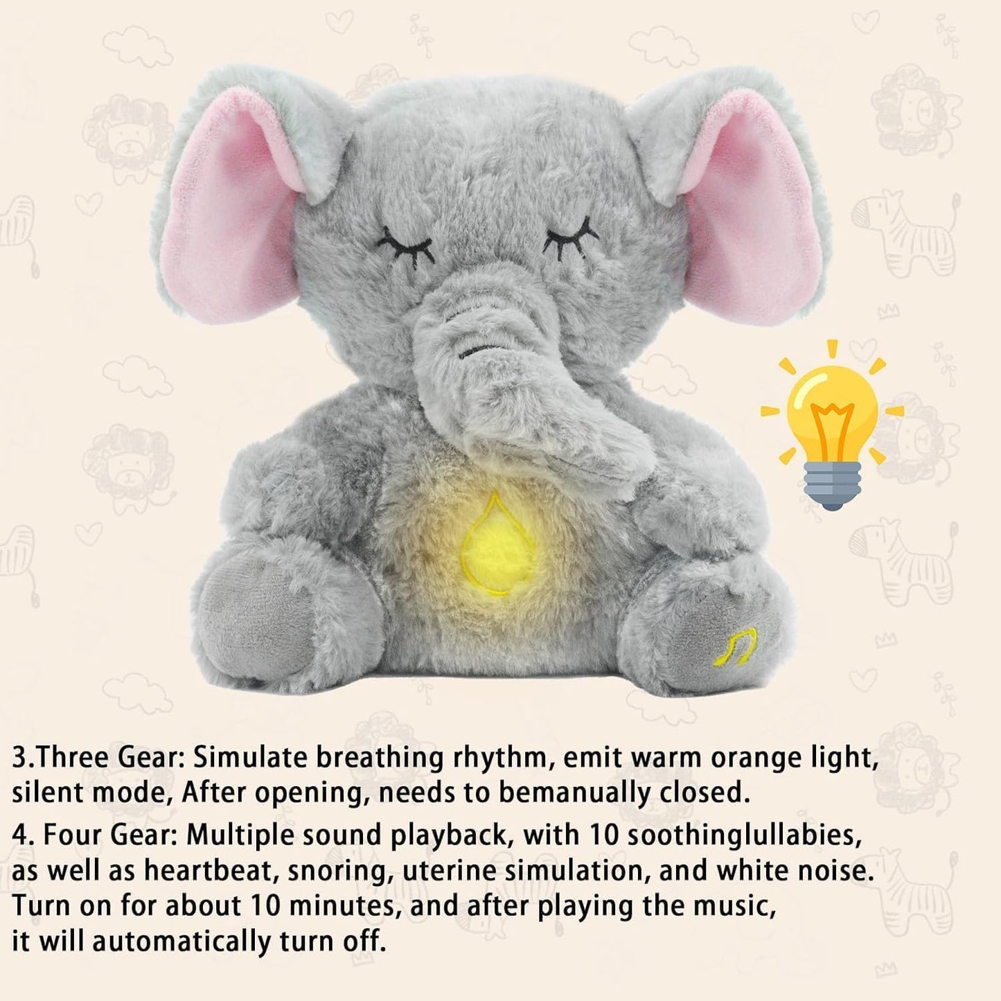 Breathing Elephant with 4 modes