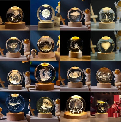 3D Crystal Lamp Ball(Assorted Design)