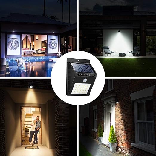 White 16LED Solar Power Light