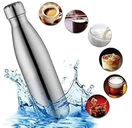 Stainless Steel Vacuum Insulated Flask - Leakproof Hot & Cold Water Bottle (500ml, 750ml, 1000ml)