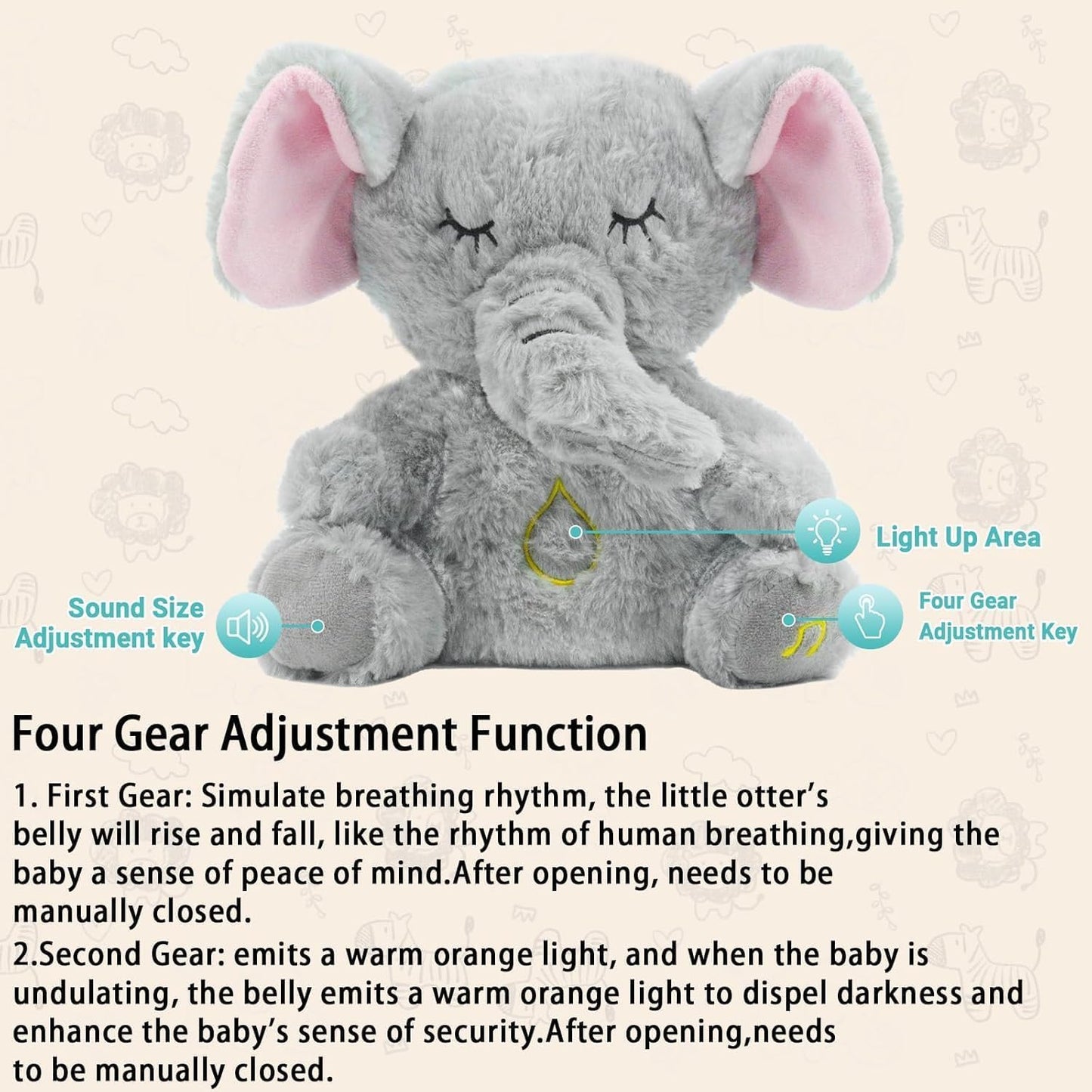 Breathing Elephant with 4 modes