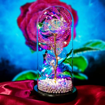 Artificial Colorful Flower Rose Gift Led Light