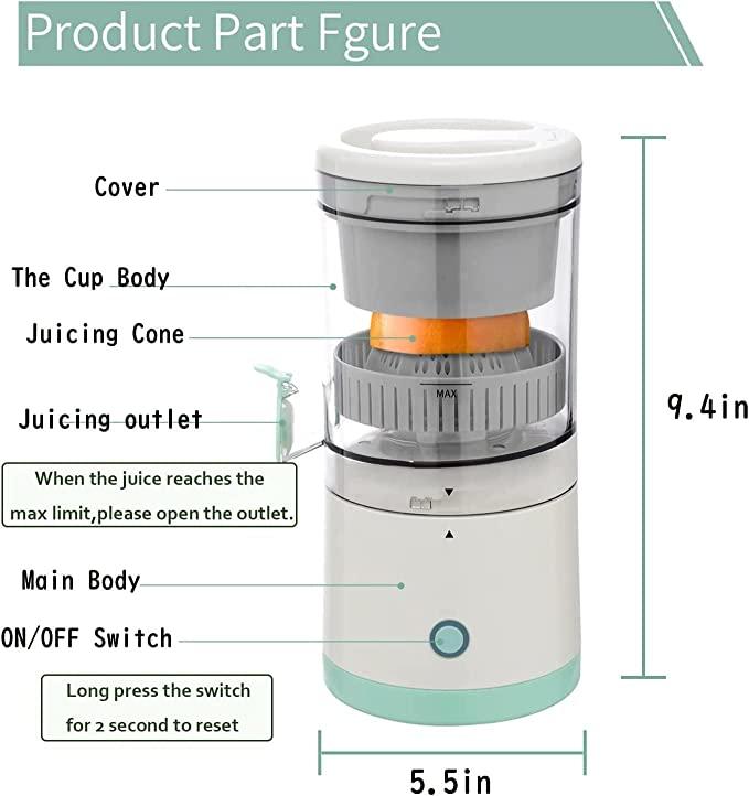🍊 USB Rechargeable Electric Citrus Juicer | Portable Wireless Fruit Squeezer