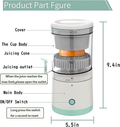 🍊 USB Rechargeable Electric Citrus Juicer | Portable Wireless Fruit Squeezer