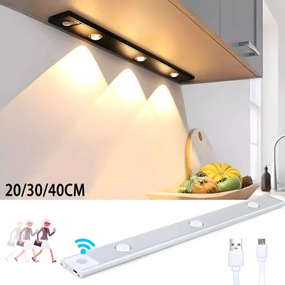 LED Power Motion Sensor Cabinet  With USB Rechargeble