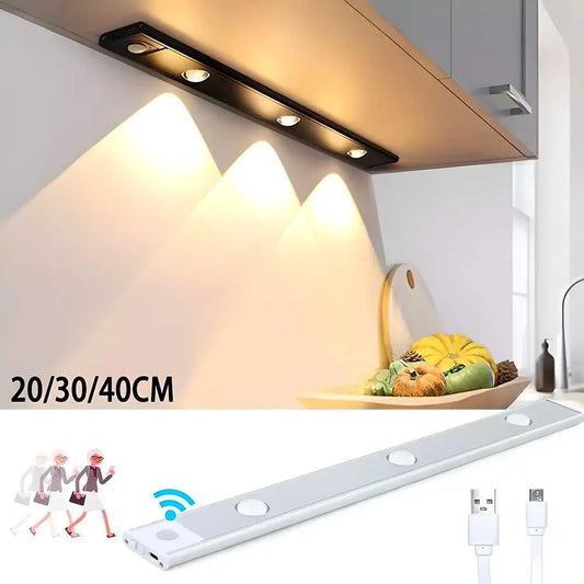 LED Power Motion Sensor Cabinet  With USB Rechargeble