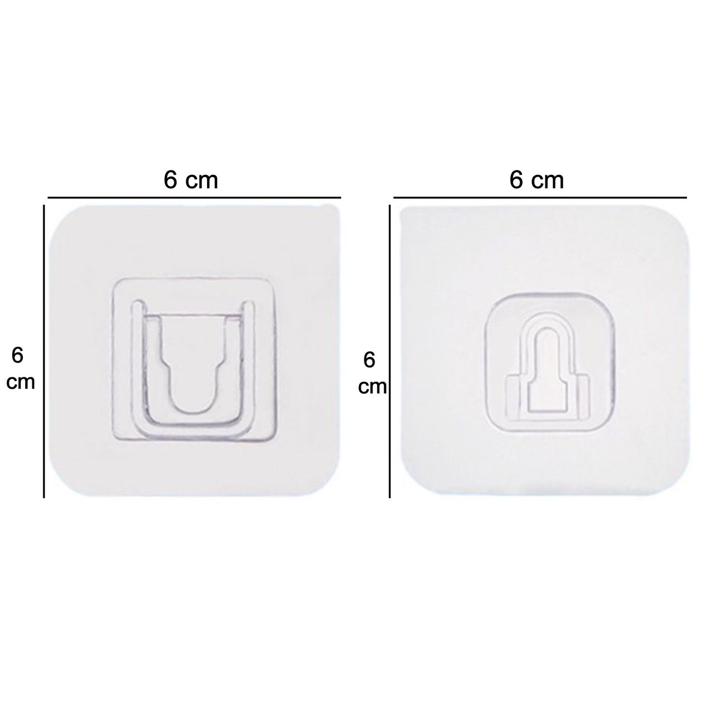 Magic Adhesive Plastic Wall Hooks Heavy Duty Hooks (Pack Of 20)