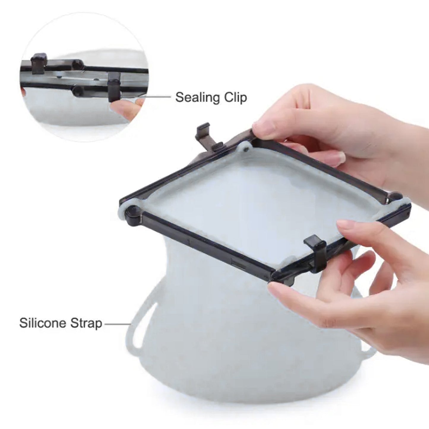 Reusable Silicone Food Storage Bag 3 Bag Set