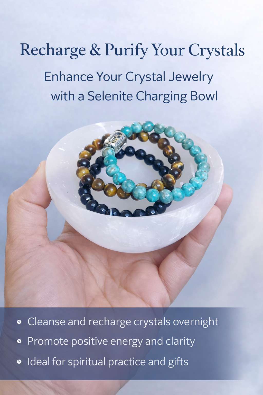Recharge, cleanse and energise your crystals with our Premium Morroco Natural Selenite Charging Bowl. Perfect for crystal healing, meditation &  positive energy