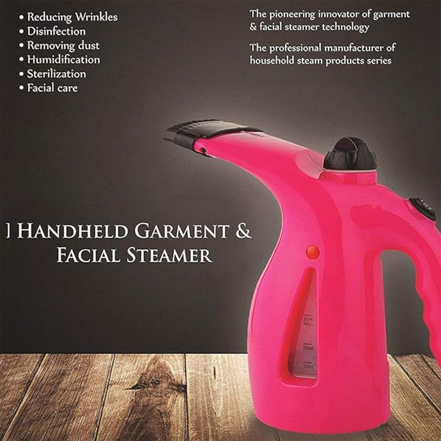 Handheld 2-in-1 Facial & Garment Steamer | Nano-Ionic Steam