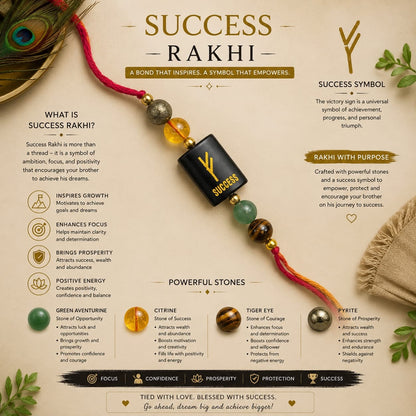 Crystal Rakhi for Prosperity, Protection, Success & Good Luck