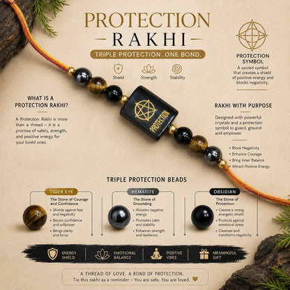 Crystal Rakhi for Prosperity, Protection, Success & Good Luck