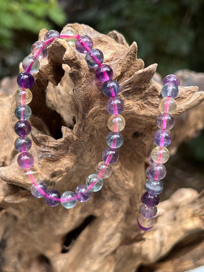 Rainbow Fluorite Bracelet for Clarity, Focus & Inner Peace | Reiki Energised Healing Bracelet