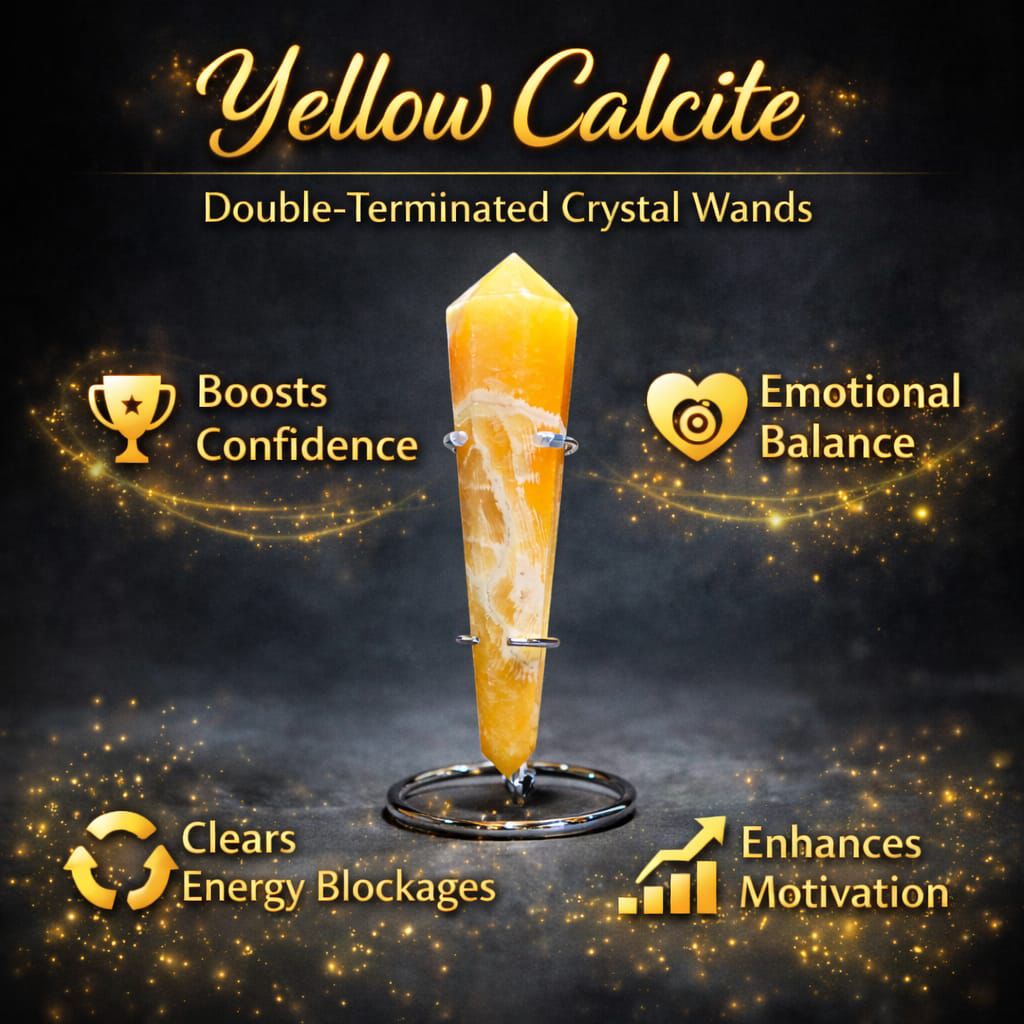 Double-Terminated Crystal Wands – Energy Healing, Chakra Balance & Manifestation Tools