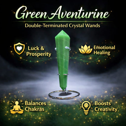 Double-Terminated Crystal Wands – Energy Healing, Chakra Balance & Manifestation Tools