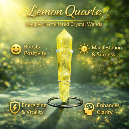 Double-Terminated Crystal Wands – Energy Healing, Chakra Balance & Manifestation Tools