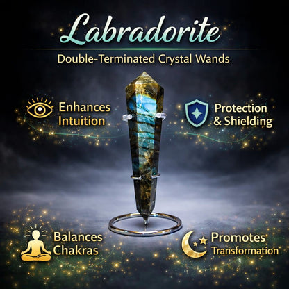 Double-Terminated Crystal Wands – Energy Healing, Chakra Balance & Manifestation Tools