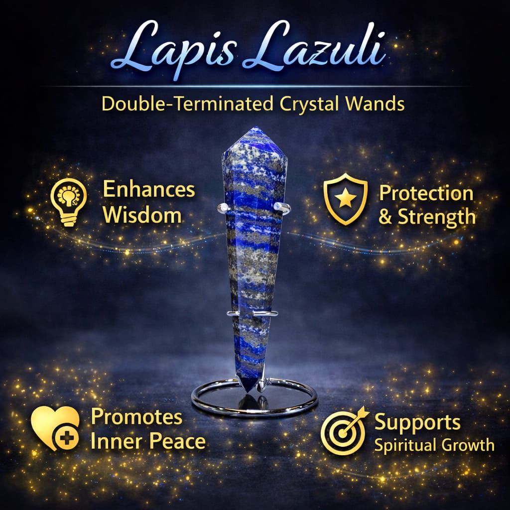 Double-Terminated Crystal Wands – Energy Healing, Chakra Balance & Manifestation Tools