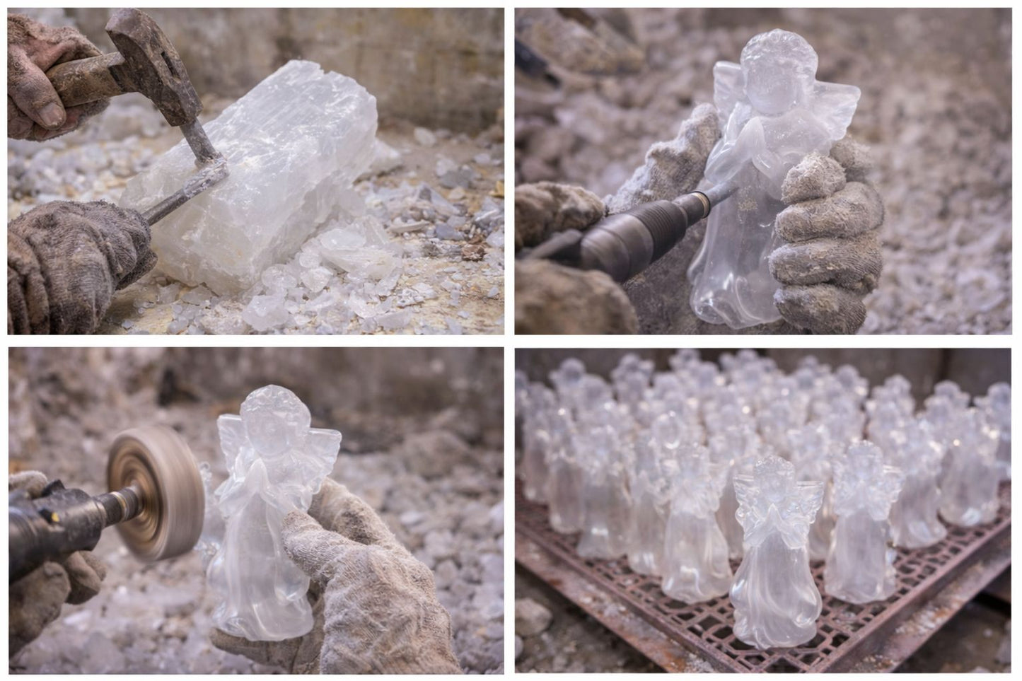 Pure Selenite Baby Angel (5 Inch) – Crystal Angel for Peace, Protection, Positivity & Vastu Placement