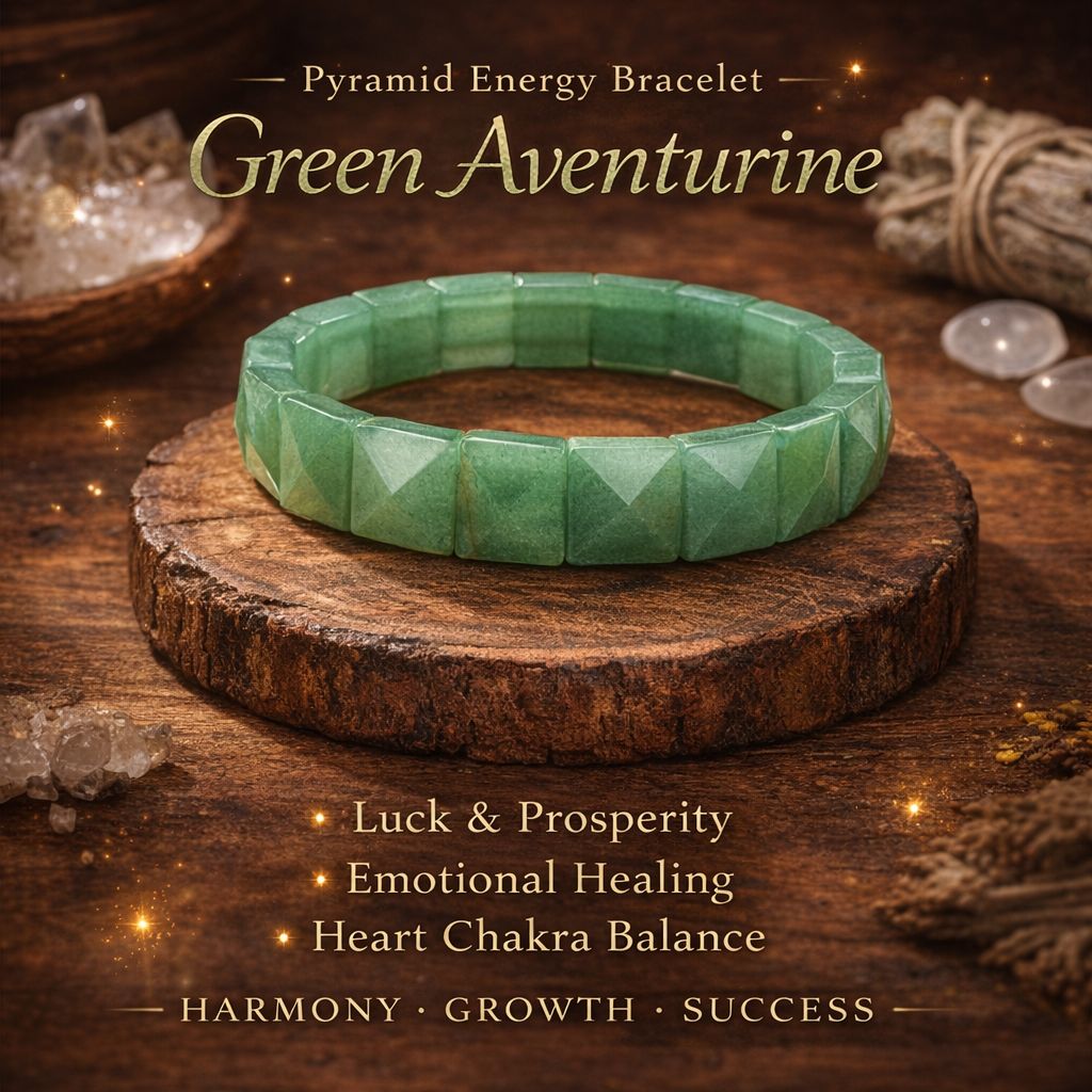 Pyramid Energy Crystal Bracelets – Protection, Healing & Prosperity Collection
