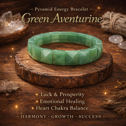 Pyramid Energy Crystal Bracelets – Protection, Healing & Prosperity Collection