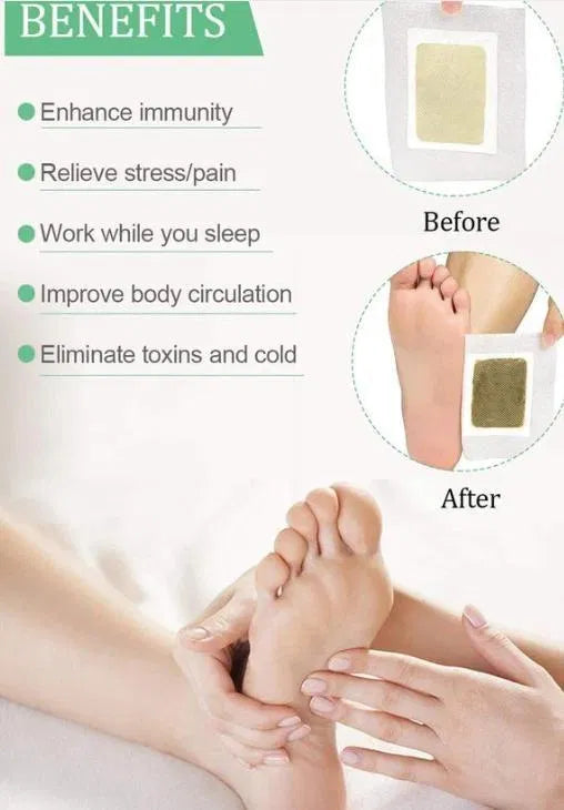 Detox Foot Patches (Buy 1 Get 1 Free) | Natural Overnight Detox Pads for Relaxation, Better Sleep & Body Cleansing | Herbal Foot Detox Strips for Energy & Wellness