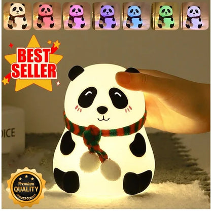 Cute Panda Night Light Adorable And Soothing LED Lamp Panda Soft Toys
