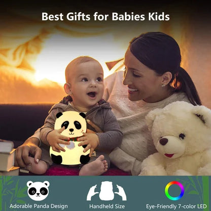Cute Panda Night Light Adorable And Soothing LED Lamp Panda Soft Toys