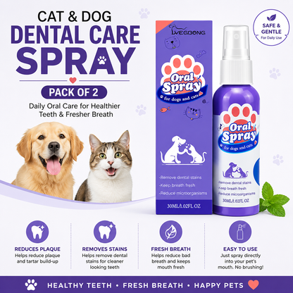 Cat & Dog Dental Care Spray (Pack of 2)